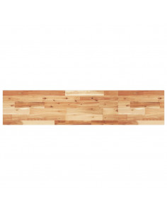 Ripiano a Parete 160x30x2cm Legno Massello Acacia Rifinito Olio 2