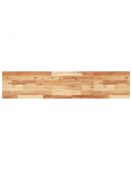 Ripiano a Parete 160x30x2cm Legno Massello Acacia Rifinito Olio