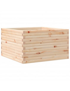Fioriera da Giardino 80x80x45,5 cm in Legno Massello di Pino 2
