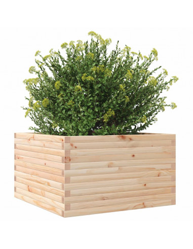 Fioriera da Giardino 80x80x45,5 cm in Legno Massello di Pino