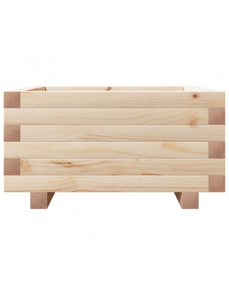 Fioriera da Giardino 50x50x26,5 cm in Legno Massello di Pino
