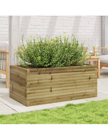 Fioriera da Giardino 110x60x45,5 cm in Legno di Pino Impregnato