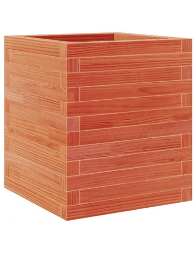 Fioriera Giardino Marrone Cera 40x40x46 cm Legno Massello Pino