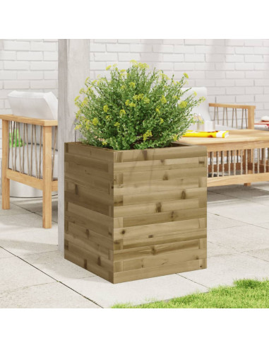 Fioriera da Giardino 40x40x46 cm in Legno di Pino Impregnato
