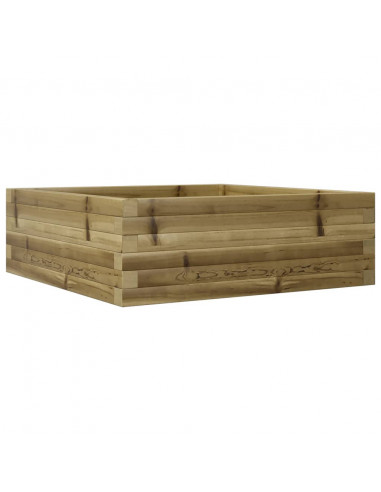 Fioriera da Giardino 70x70x23 cm in Legno di Pino Impregnato