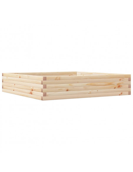 Fioriera da Giardino 110x110x23 cm in Legno Massello di Pino