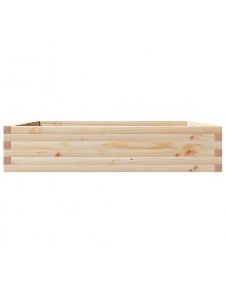 Fioriera da Giardino 110x110x23 cm in Legno Massello di Pino