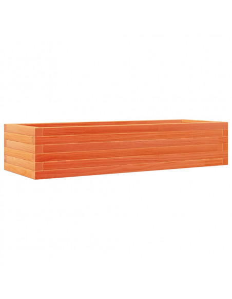 Fioriera Giardino Marrone Cera 110x40x23 cm Legno Massello Pino