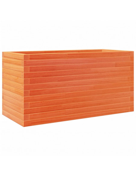 Fioriera Giardino Marrone Cera 90x40x45,5cm Legno Massello Pino