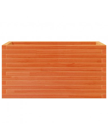 Fioriera Giardino Marrone Cera 90x40x45,5cm Legno Massello Pino