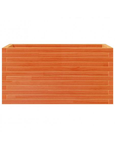 Fioriera Giardino Marrone Cera 90x40x45,5cm Legno Massello Pino