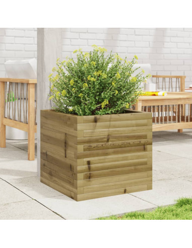 Fioriera da Giardino 50x50x45,5 cm in Legno di Pino Impregnato