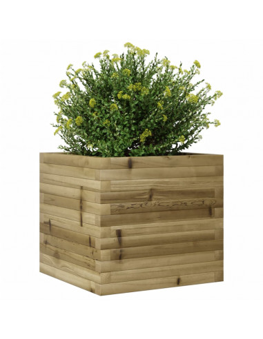 Fioriera da Giardino 50x50x45,5 cm in Legno di Pino Impregnato