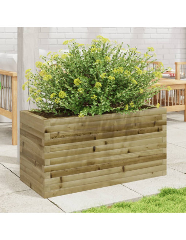 Fioriera da Giardino 90x40x45,5 cm in Legno di Pino Impregnato