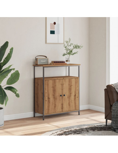 Credenza Rovere Artigianale 70x30x80 cm in Legno Multistrato