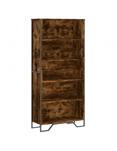 Libreria Rovere Fumo 80x31x169 cm in Truciolato