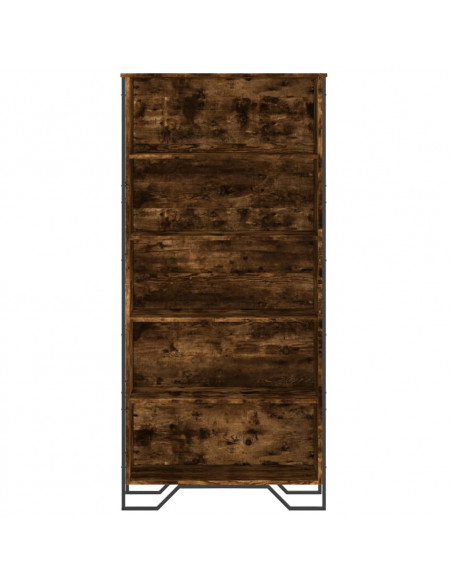 Libreria Rovere Fumo 80x31x169 cm in Truciolato