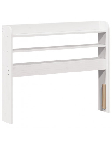 Giroletto senza Materasso Bianco 100x200 cm Legno Massello Pino