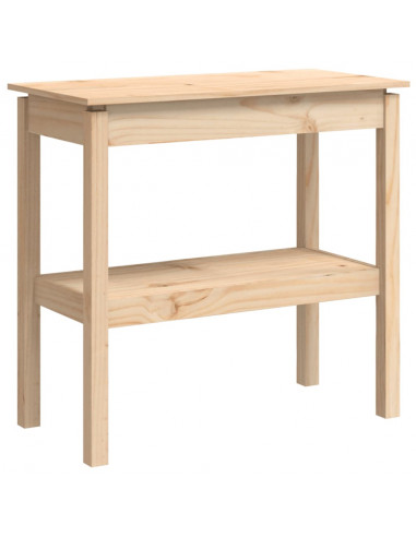 Tavolo Consolle 80x40x75 cm in Legno Massello di Pino