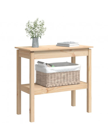 Tavolo Consolle 80x40x75 cm in Legno Massello di Pino
