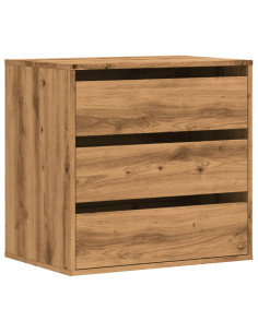 Cassettiera Angolare Rovere Artigianale 60x41x58cm Multistrato 2