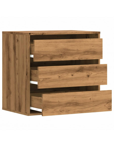 Cassettiera Angolare Rovere Artigianale 60x41x58cm Multistrato