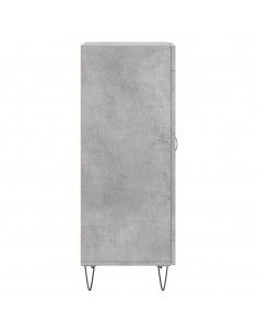 Credenza Grigio Cemento 34,5x34x90 cm in Legno Multistrato 2