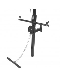 Stazione Allenamento Multifunzione da Casa a Muro con 2 Sbarre