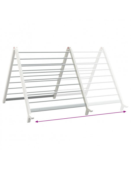 Stendibiancheria Vasca da Bagno Estensibile 53-90 cm Alluminio