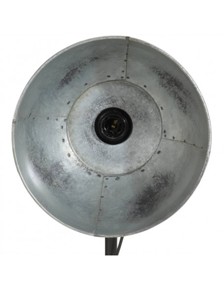 Lampada da Terra 25 W Argento Vintage 30x30x90-150 cm E27