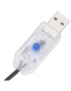 Stringa di Luci con 400 LED Multicolore 40 m 8 Effetti Luce