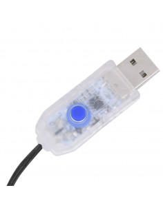 Stringa di Luci LED Interno Esterno 400 LED 40 m Bianco Freddo