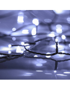 Stringa Luci 1000 LED Interno Esterno IP44 100m Bianca Fredda