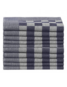 Strofinacci da Cucina 50 pz Blu e Bianchi 50x70 cm in Cotone