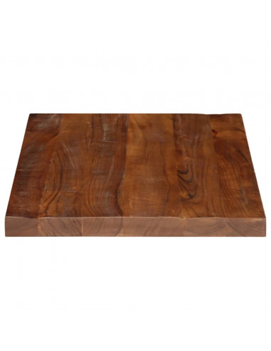 Piano Tavolo 90x50x2,5 cm Rettangolare in Massello di Recupero