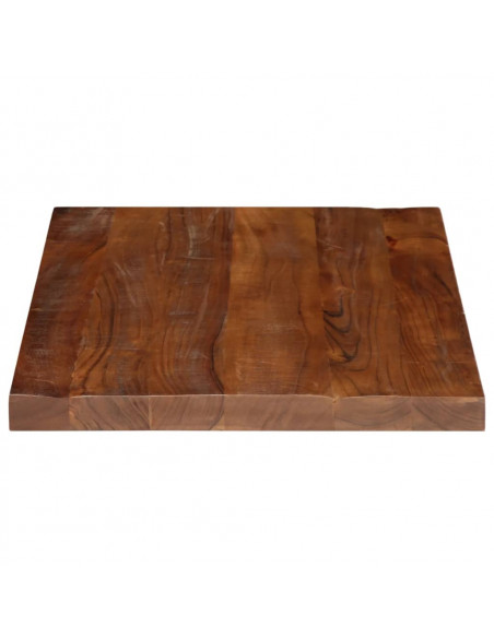 Piano Tavolo 90x50x2,5 cm Rettangolare in Massello di Recupero