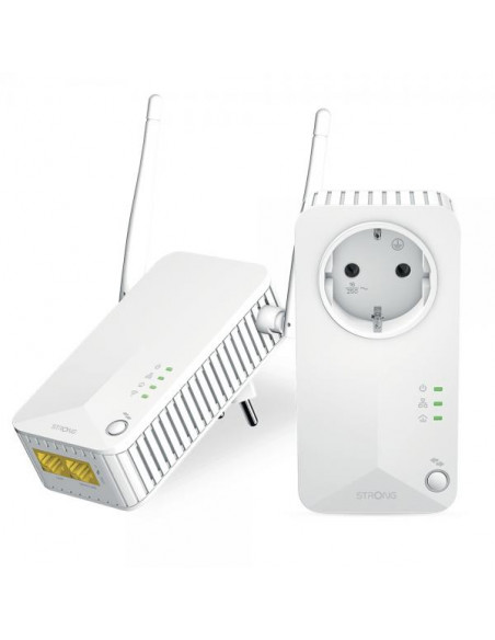 Strong Powerline Wi-Fi 600 Kit 600 Mbit/s Collegamento ethernet LAN Bianco