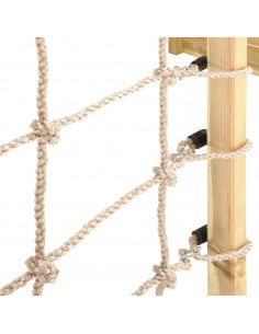 Struttura di Arrampicata 240x100x170cm Legno di Pino Impregnato