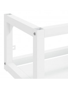 Struttura per Lavabo a Parete Bianca 40x38x31 cm in Ferro