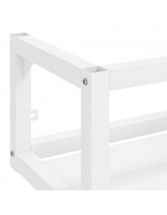 Struttura per Lavabo a Parete Bianca 79x38x31 cm in Ferro