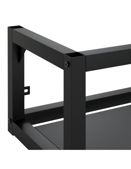 Struttura per Lavabo a Parete Nera 40x38x31 cm in Ferro