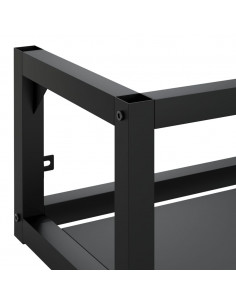 Struttura per Lavabo a Parete Nera 59x38x31 cm in Ferro