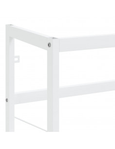 Struttura per Lavabo da Bagno Bianca 79x38x83 cm in Ferro