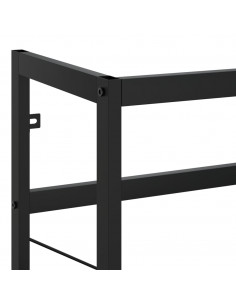 Struttura per Lavabo da Bagno Nera 40x38x83 cm in Ferro