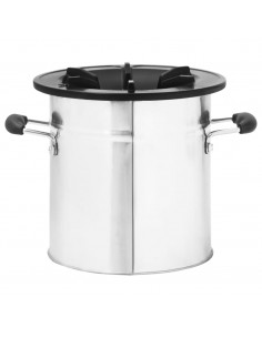 Stufa a Legna da Campeggio Argento 45,5x33x25,5 cm Acciaio Inox