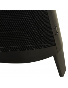 Stufa da Giardino con Attizzatoio 38x38x122 cm Acciaio