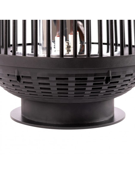 Sunred Lampada Riscaldante da Tavolo Indox 1200 W Alogeno Nero