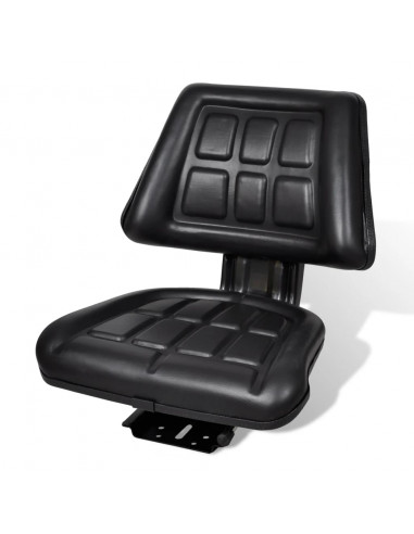 Sedile per Trattore con Schienale Nero