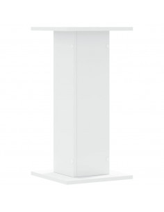 Supporti Altoparlanti 2 pz Bianchi 30x30x40cm Legno Multistrato