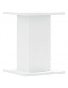 Supporti Altoparlanti 2 pz Bianchi 30x30x40cm Legno Multistrato
